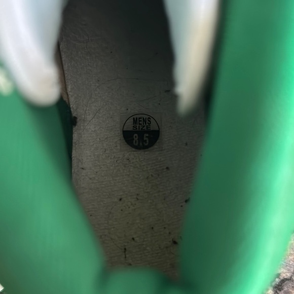 Nike air ships High-Top Sneakers in White and Green EUC 8.5 - Picture 10 of 12